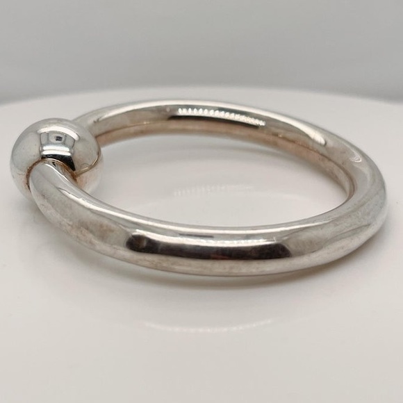 Authentic Rare Antique Tiffany & Co. 925 Sterling Silver Teething Ring & Rattle - Picture 6 of 8